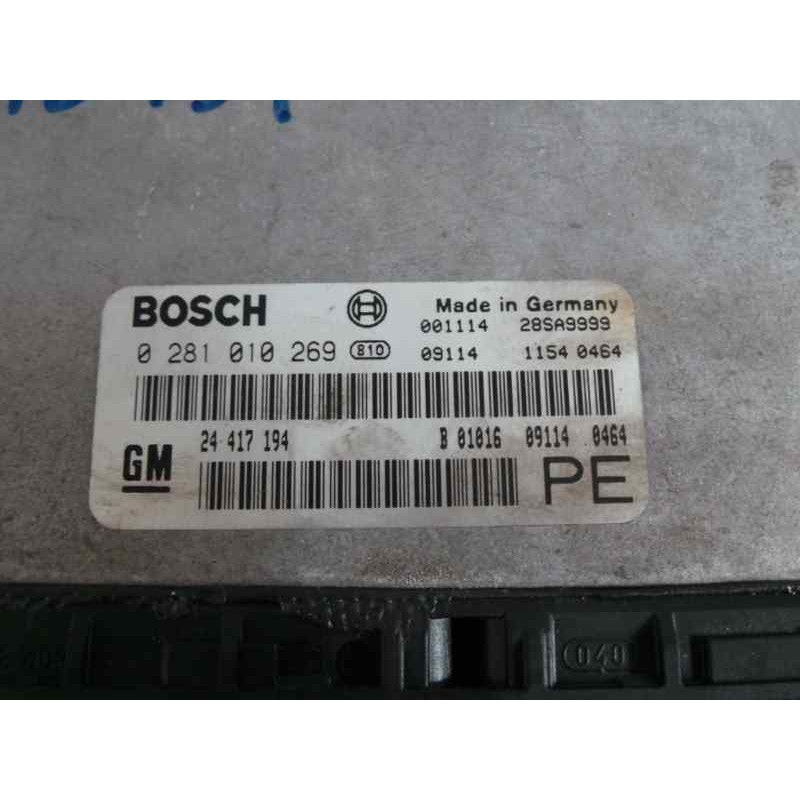 Recambio de centralita motor uce para opel vectra b berlina 2.0 dti referencia OEM IAM 0281010269-24417194  