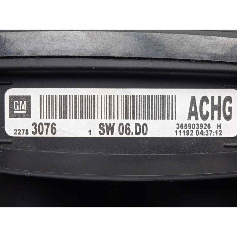 Recambio de cuadro instrumentos para opel insignia berlina 2.0 cdti cat referencia OEM IAM 22783076-365903926  