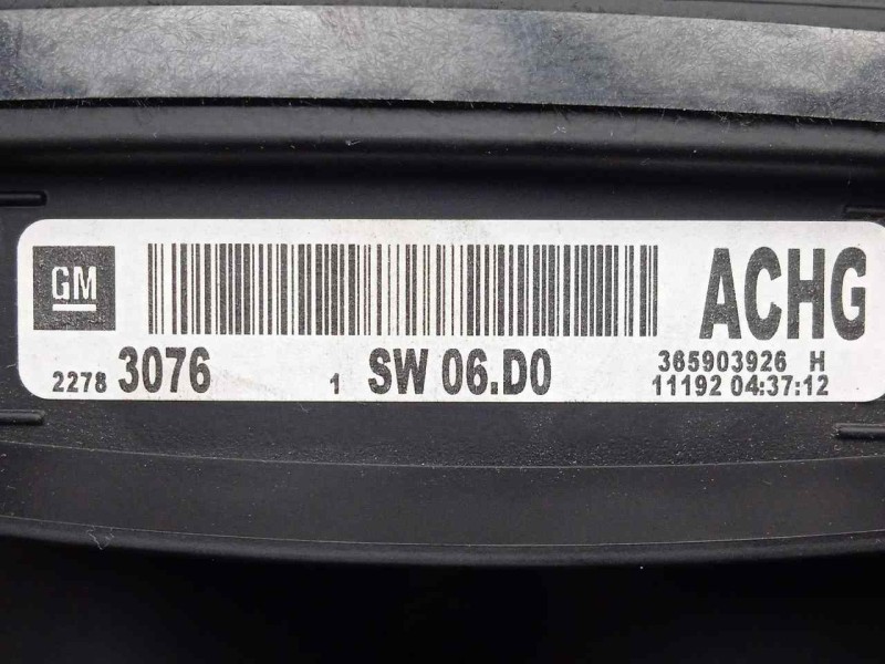 Recambio de cuadro instrumentos para opel insignia berlina 2.0 cdti cat referencia OEM IAM 22783076-365903926  