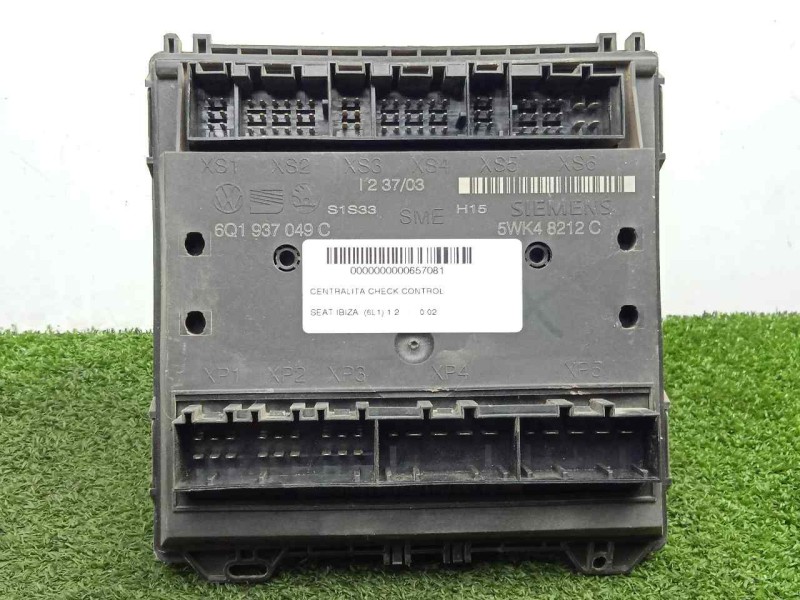 Recambio de centralita check control para seat ibiza (6l1) 1.2 referencia OEM IAM 6Q1937049C-5WK48212C  