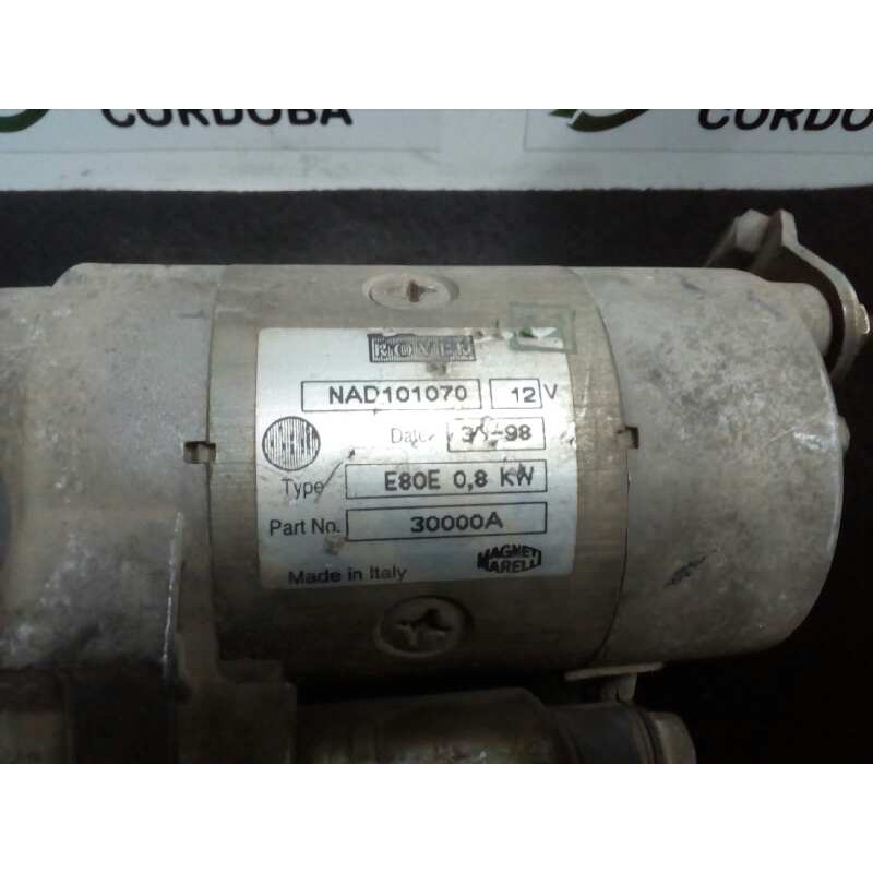Recambio de motor arranque para mg serie 200 (rf) 1.4 cat referencia OEM IAM NAD101070  