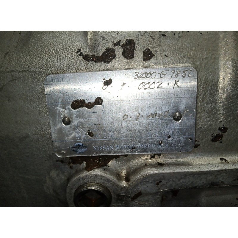 Recambio de caja cambios para nissan patrol (k/w260) referencia OEM IAM 32000G9852-MP80 5.VELOCIDADES MANUAL