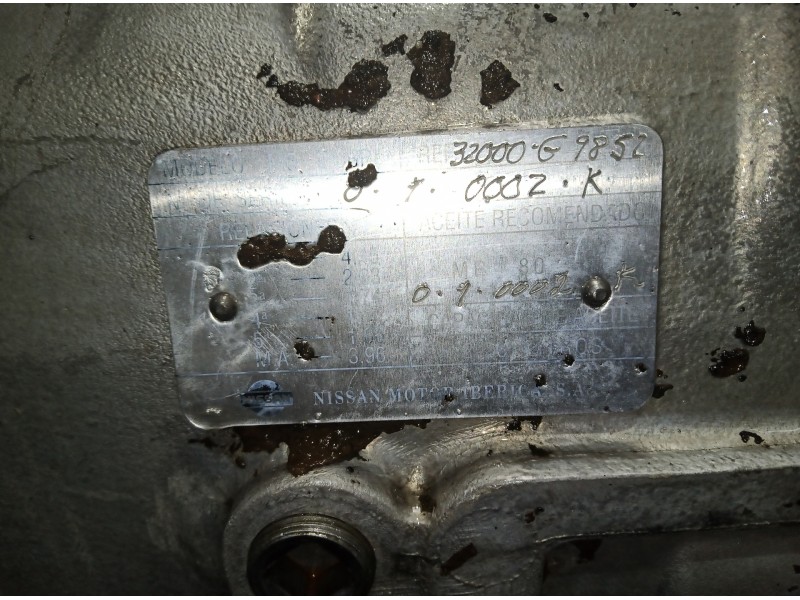 Recambio de caja cambios para nissan patrol (k/w260) referencia OEM IAM 32000G9852-MP80 5.VELOCIDADES MANUAL