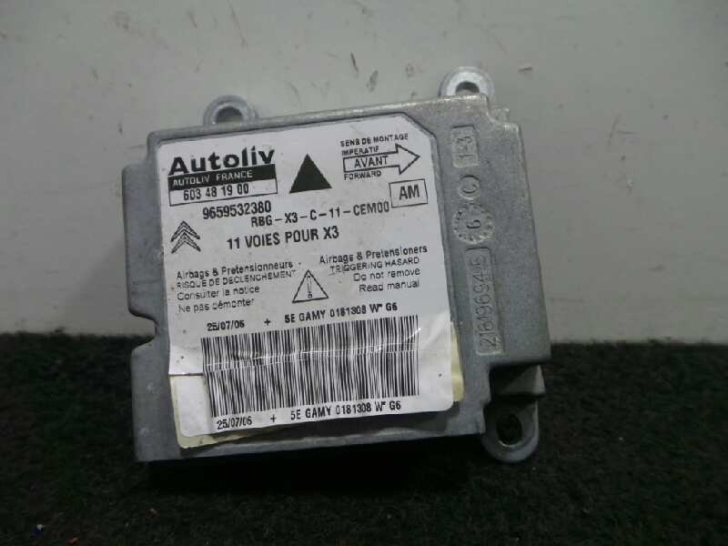 Recambio de centralita airbag para citroën c5 berlina 1.8 referencia OEM IAM 9659532380-603481900 11 VIAS AUTOLIV