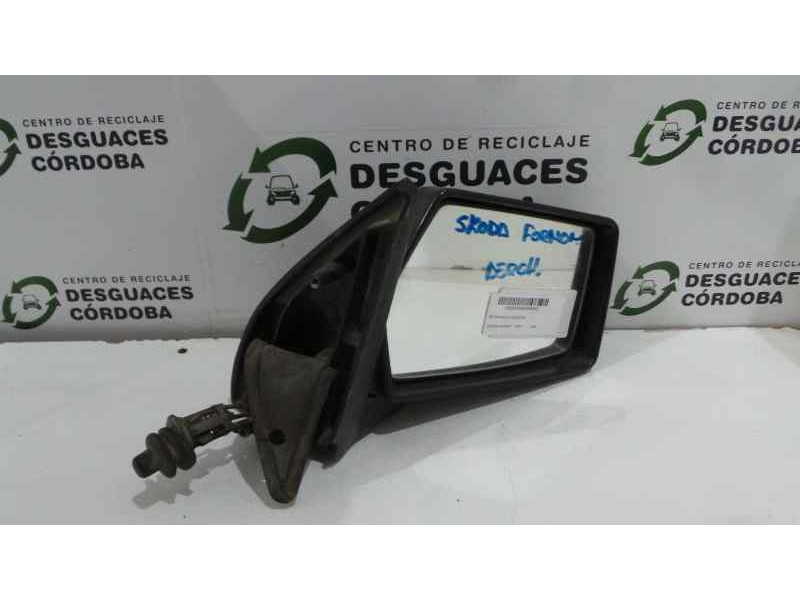 Recambio de retrovisor derecho para skoda favorit (781) referencia OEM IAM  MANUAL NEGRO PLASTICO