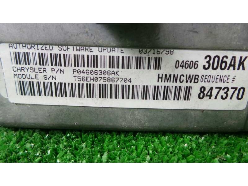 Recambio de centralita motor uce para chrysler stratus berlina (ja) referencia OEM IAM P046063006AK-306AK847370  
