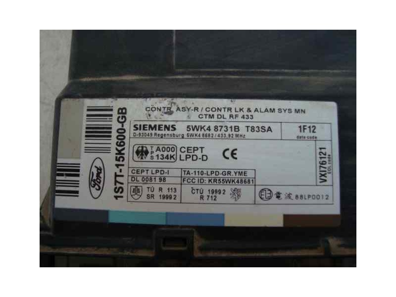 Recambio de centralita check control para ford mondeo berlina (ge) ambiente referencia OEM IAM 5WK48731B-1S7T15K600GB  