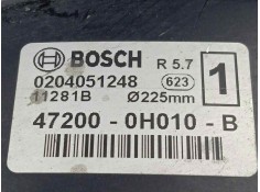 Recambio de servofreno para toyota aygo (kgb/wnb) 1.4 turbodiesel referencia OEM IAM 0204051248-472000H010B BOSCH  2