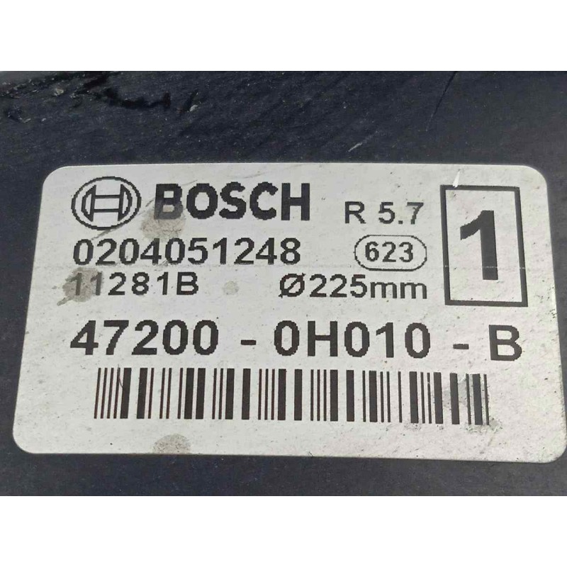 Recambio de servofreno para toyota aygo (kgb/wnb) 1.4 turbodiesel referencia OEM IAM 0204051248-472000H010B BOSCH 