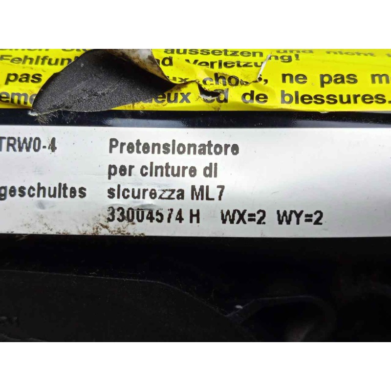 Recambio de cinturon seguridad delantero derecho para iveco daily ka 3.0 diesel cat referencia OEM IAM 33004574H  