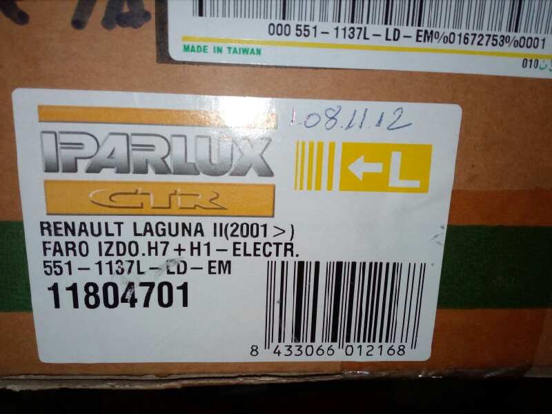 Recambio de faro izquierdo para renault laguna ii (bg0) referencia OEM IAM 11804701 01-05 SIN USAR