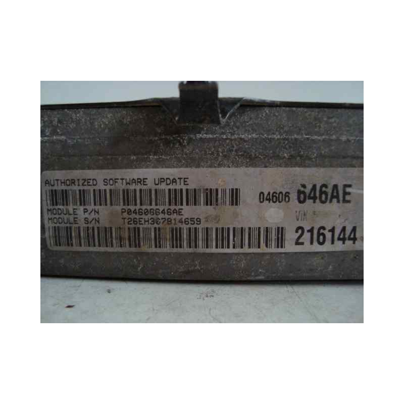 Recambio de centralita motor uce para dodge stratus 2.4 referencia OEM IAM P04606646AE-216144-T26EH307814659  