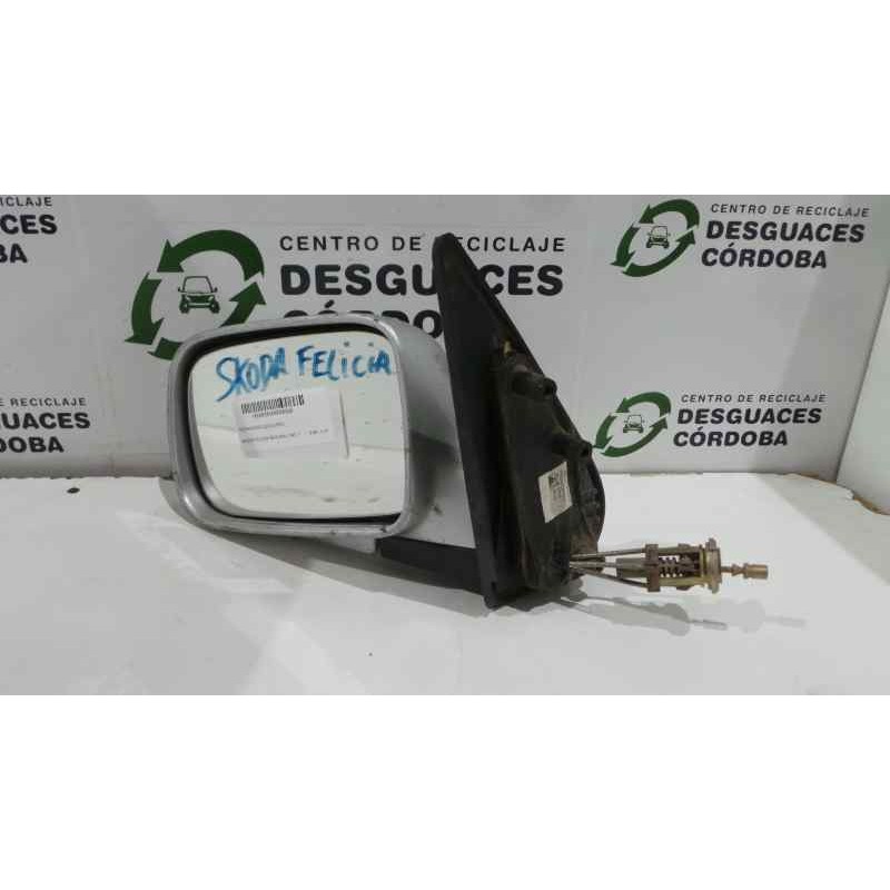 Recambio de retrovisor izquierdo para skoda felicia berlina ( 791) referencia OEM IAM  MANUAL GRIS PLATA