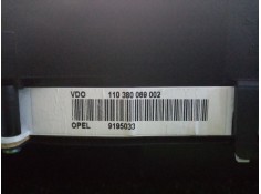 Recambio de cuadro instrumentos para opel zafira a 2.0 dti referencia OEM IAM 110380069002-9195033 ZAFIRA.A VDO 2