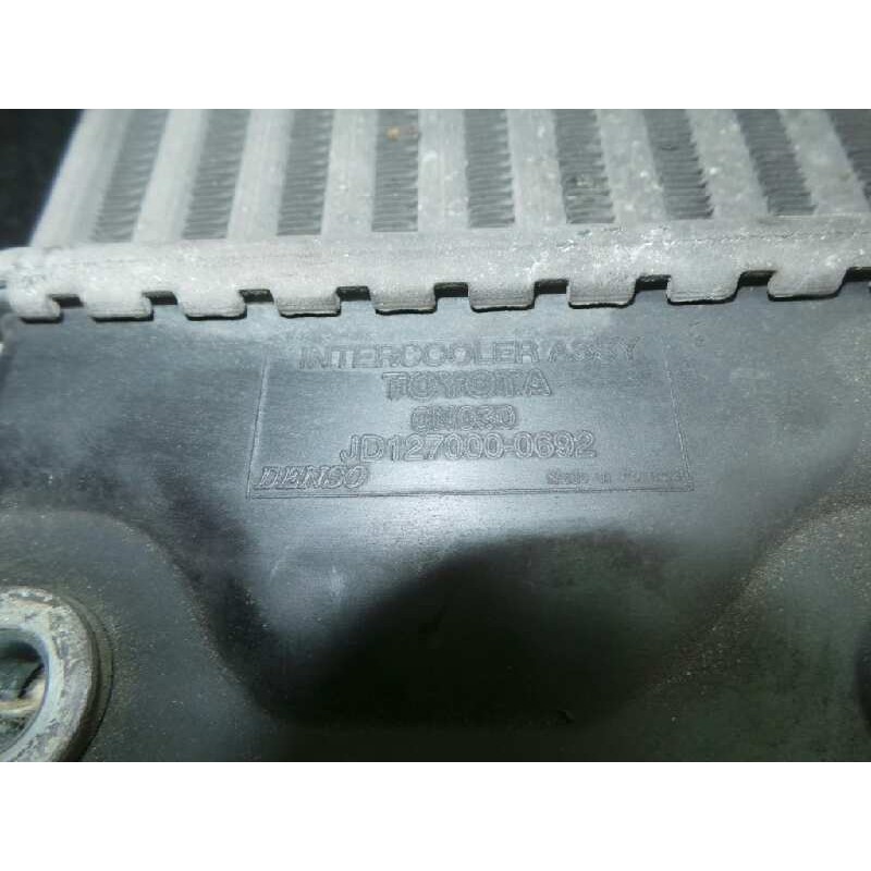 Recambio de intercooler para toyota auris 1.4 turbodiesel cat referencia OEM IAM 0790720254-JD1270000692-0N030  DENSO