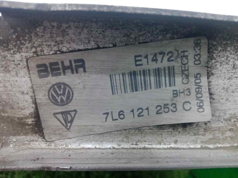 Recambio de radiador agua para volkswagen touareg (7la) 2.5 tdi referencia OEM IAM 7L6121253C 710X573X42 ALUMINIO