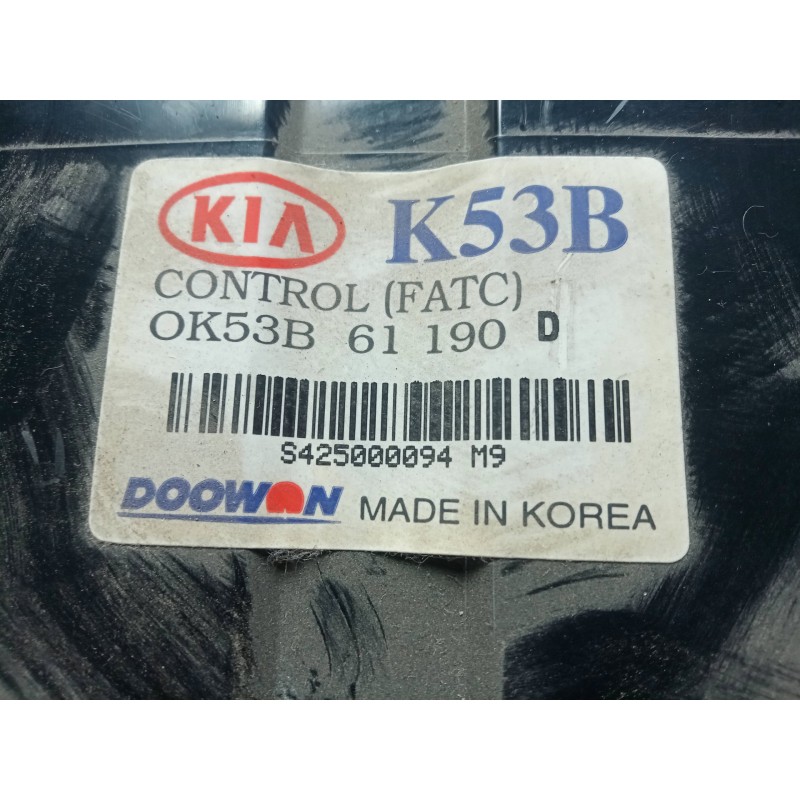 Recambio de mando climatizador para kia carnival ii 2.9 crdi cat referencia OEM IAM 0K53B61190D  