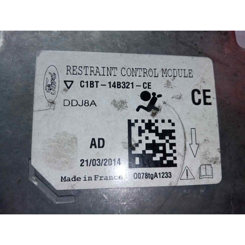 Recambio de centralita airbag para ford fiesta (ccn) 1.25 16v cat referencia OEM IAM C1BT14B321CE-DDJ8A  