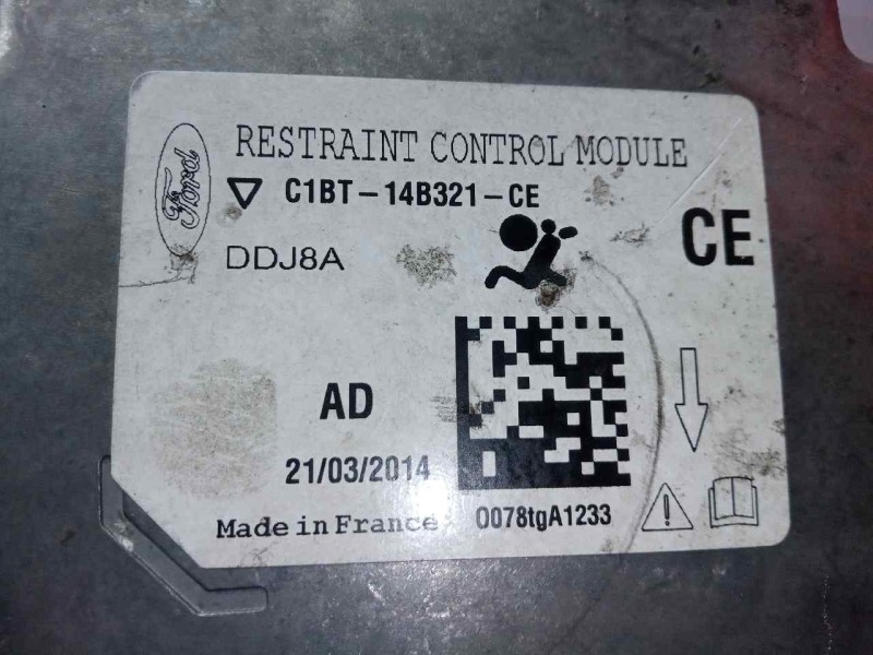 Recambio de centralita airbag para ford fiesta (ccn) 1.25 16v cat referencia OEM IAM C1BT14B321CE-DDJ8A  