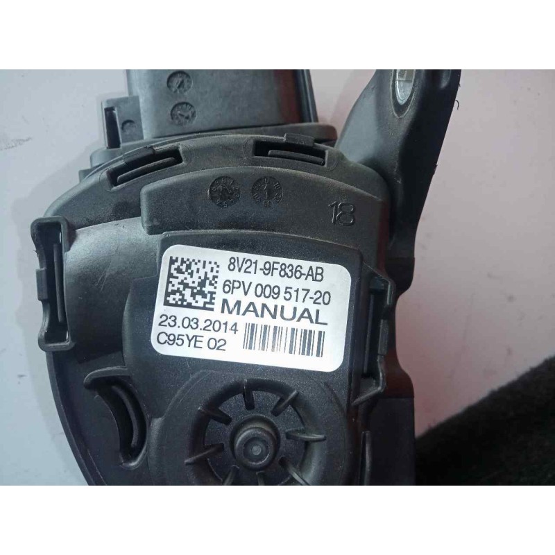 Recambio de potenciometro pedal para ford fiesta (ccn) 1.25 16v cat referencia OEM IAM 8V219F836AB-6PV00951720  