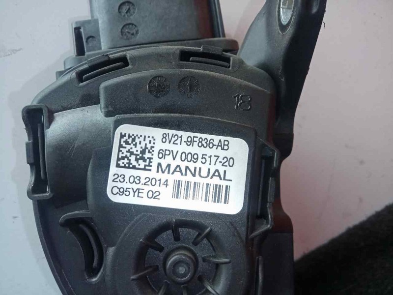 Recambio de potenciometro pedal para ford fiesta (ccn) 1.25 16v cat referencia OEM IAM 8V219F836AB-6PV00951720  