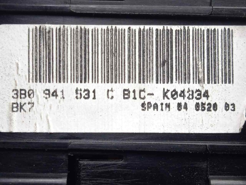 Recambio de interruptor luces para skoda superb (3u4) 1.9 tdi referencia OEM IAM 3B0941531C 2.ANTINIEBLAS 