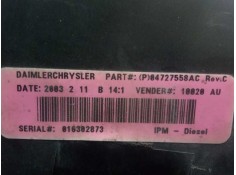 Recambio de caja reles / fusibles para chrysler voyager (rg) 2.5 crd cat referencia OEM IAM P04727558AC   2