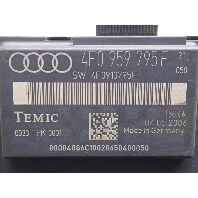 Recambio de modulo electronico para audi a6 berlina (4f2) 2.0 tdi referencia OEM IAM 4F0959795F-4F0910795F  