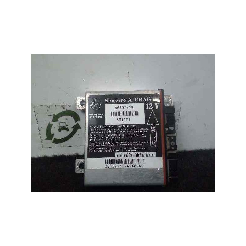 Recambio de centralita airbag para fiat panda (169) 1.2 cat referencia OEM IAM 46807549-331271 TRW 