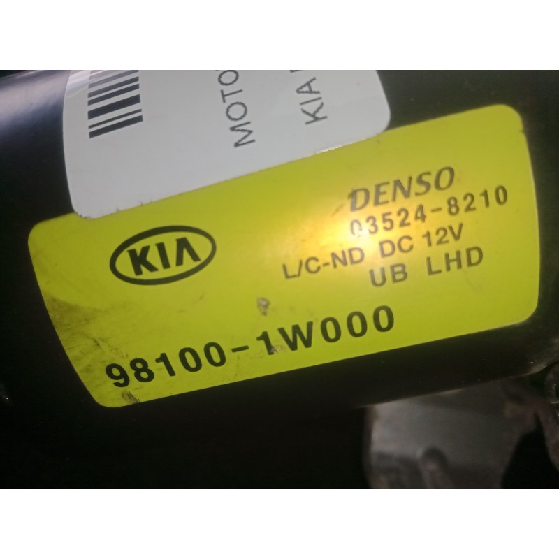 Recambio de motor limpia delantero para kia rio 1.2 cat referencia OEM IAM 981001W000-035248210  