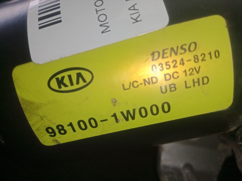 Recambio de motor limpia delantero para kia rio 1.2 cat referencia OEM IAM 981001W000-035248210  