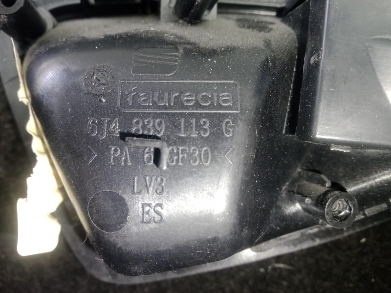 Recambio de maneta interior trasera izquierda para seat ibiza (6p1) 1.2 tsi referencia OEM IAM 6J4839113G  