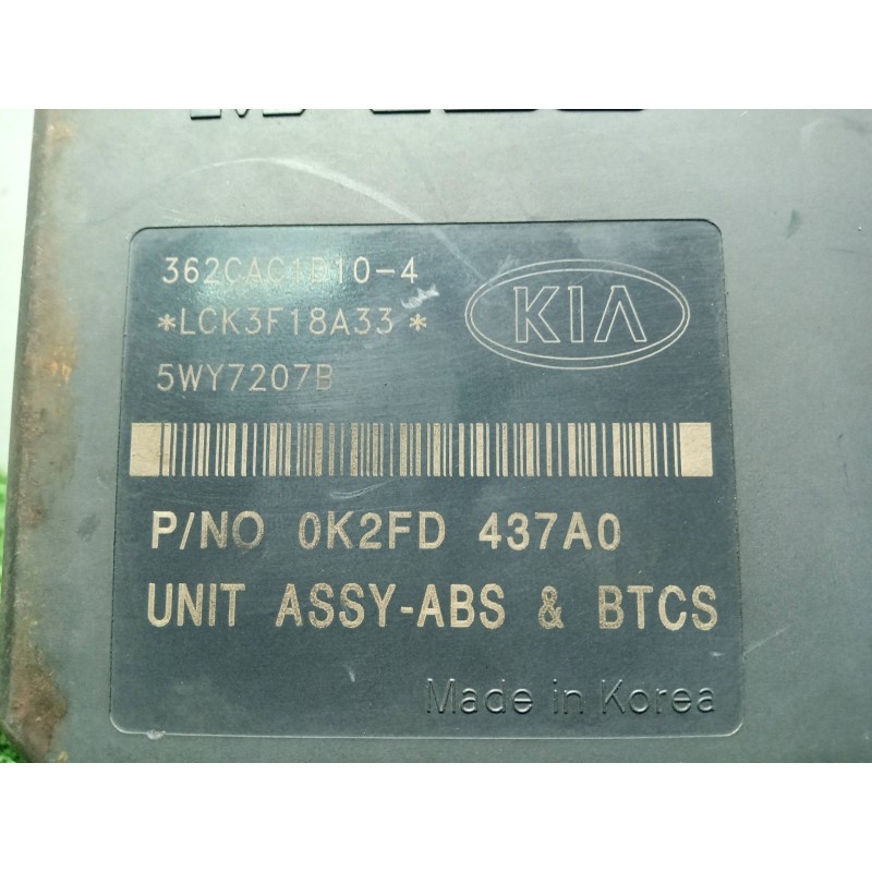 Recambio de abs para kia carens 2.0 turbodiesel cat referencia OEM IAM 5WY7207B-BH601136000-K2FD437A0  