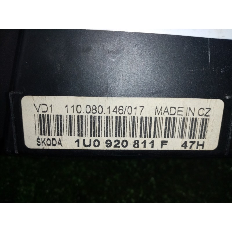 Recambio de cuadro instrumentos para skoda octavia berlina (1u2) 1.9 tdi referencia OEM IAM 1U0920811F-110080146017  