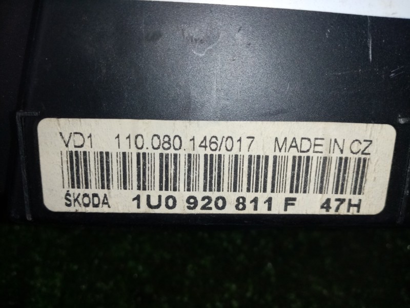 Recambio de cuadro instrumentos para skoda octavia berlina (1u2) 1.9 tdi referencia OEM IAM 1U0920811F-110080146017  