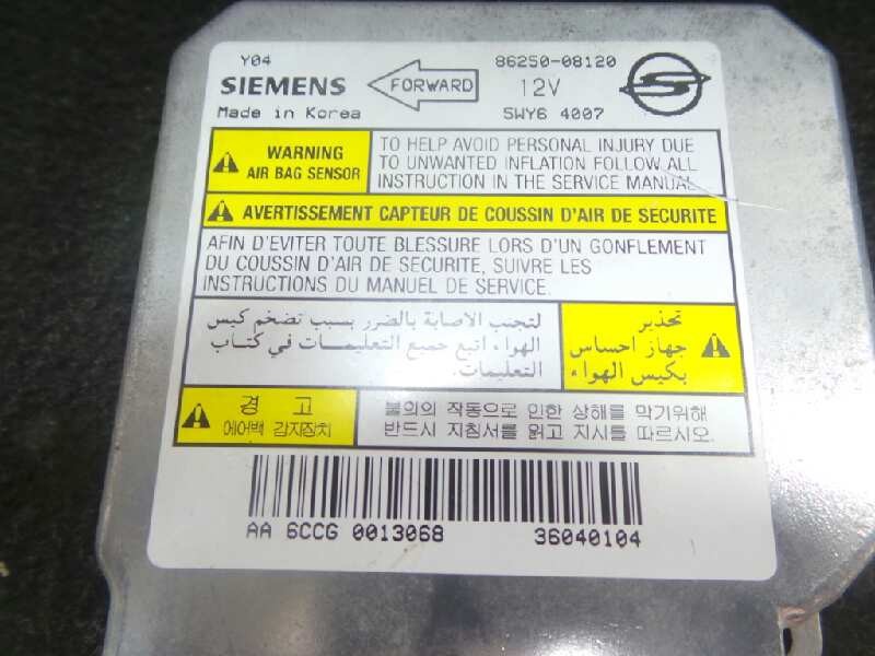 Recambio de centralita airbag para ssangyong rexton 2.7 turbodiesel cat referencia OEM IAM 8625008120-36040104 SIEMENS 