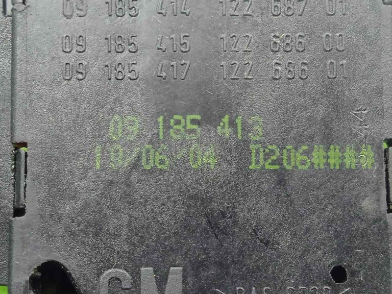 Recambio de mando luces para opel meriva 1.7 16v cdti cat referencia OEM IAM 09185415 4.PIN 