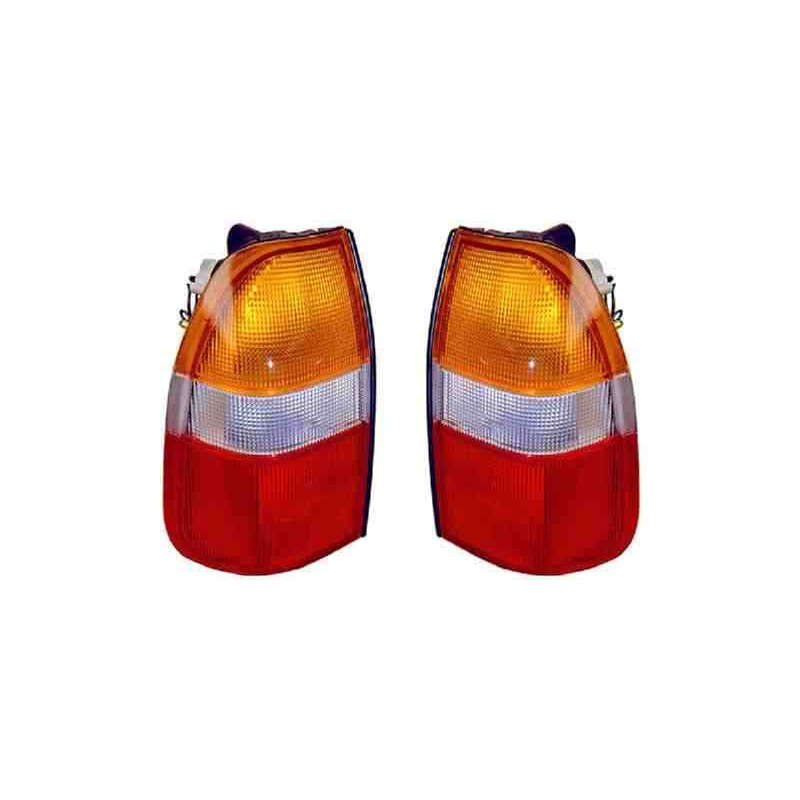 Recambio de piloto trasero derecho para mitsubishi l 200 (k6/7) referencia OEM IAM 16515632  AMBAR Y ROJO