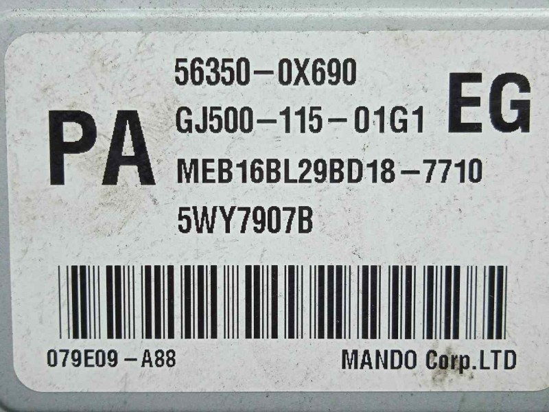 Recambio de modulo electronico para hyundai i10 1.2 cat referencia OEM IAM 563500X690-GJ50011501G1 CENTRALITA.COLUMNA.DIRECCION 