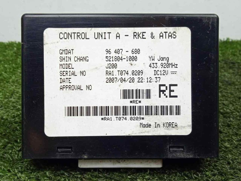 Recambio de centralita cierre para chevrolet nubira berlina 2.0 diesel cat referencia OEM IAM 96407680-5218041000  