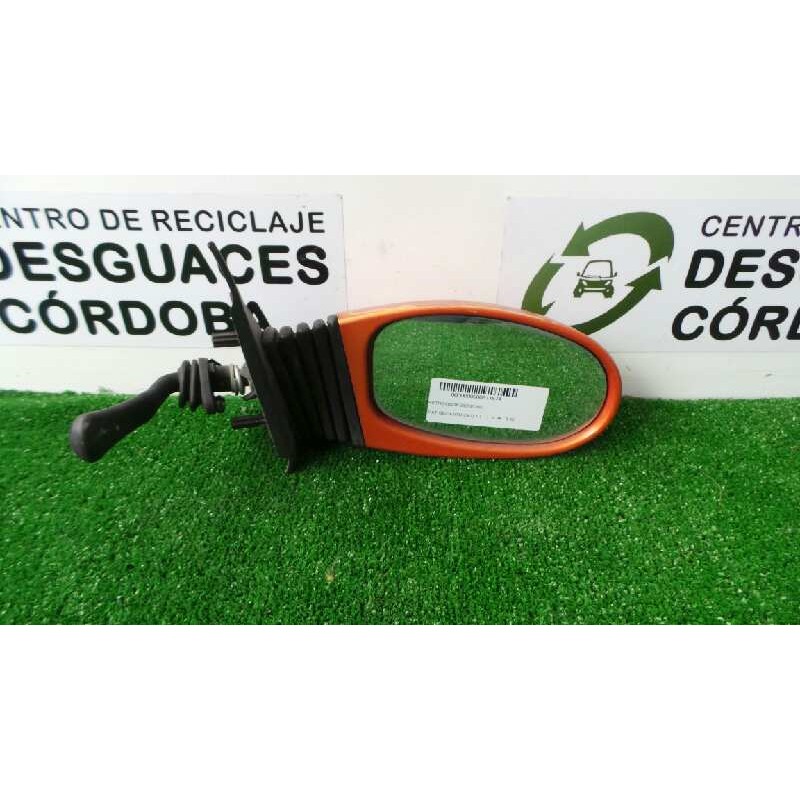 Recambio de retrovisor derecho para fiat seicento (187) 1.1 referencia OEM IAM  MANUAL NARANJA