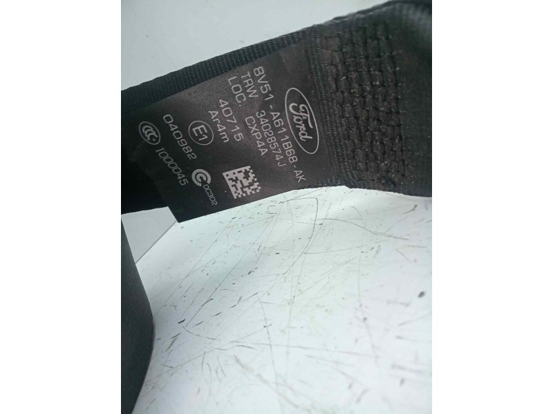 Recambio de cinturon seguridad trasero derecho para ford fiesta (ccn) 1.25 16v cat referencia OEM IAM 8V51A611B68AK  