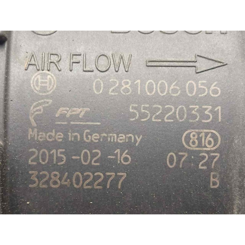Recambio de caudalimetro para iveco daily furgón 2.3 diesel referencia OEM IAM 0281006056-55220331 4.PINES 