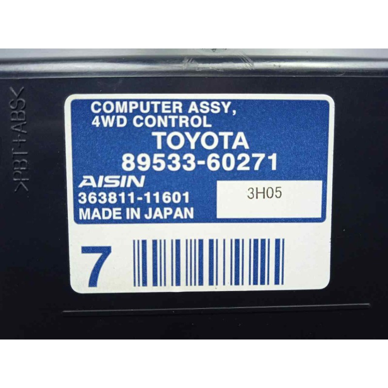 Recambio de modulo electronico para toyota land cruiser (j15) 3.0 turbodiesel cat referencia OEM IAM 8953360271-36381111601  