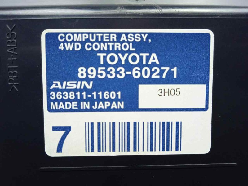 Recambio de modulo electronico para toyota land cruiser (j15) 3.0 turbodiesel cat referencia OEM IAM 8953360271-36381111601  
