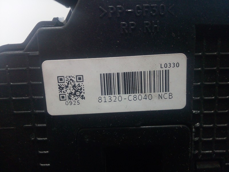 Recambio de cerradura puerta delantera derecha para hyundai i20 1.2 cat referencia OEM IAM 81320C8040-81320C8040NCB  