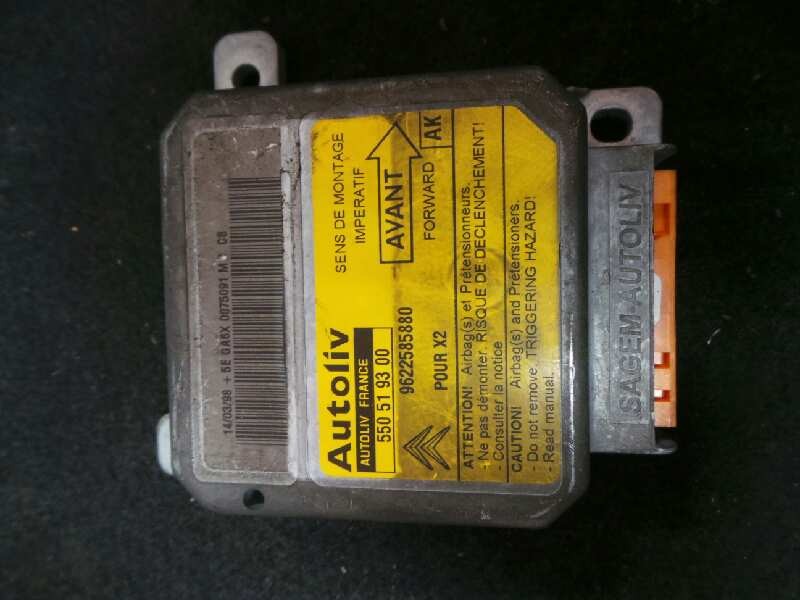 Recambio de centralita airbag para citroën xantia berlina 2.1 turbodiesel referencia OEM IAM 9622585880-550519300 AUTOLIV 