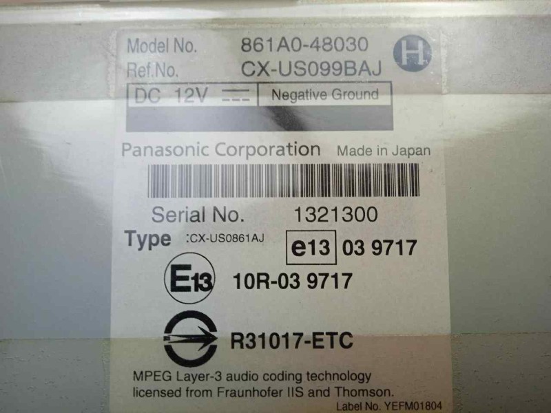 Recambio de modulo electronico para toyota land cruiser (j15) 3.0 turbodiesel cat referencia OEM IAM 861A048030-CXUS099BAJ  