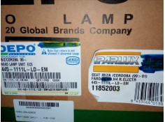 Recambio de faro izquierdo para seat ibiza (6k1) referencia OEM IAM 11852003-H4 6K1. - 99-02 - SIN USAR OPTICA.SIMPLE 2