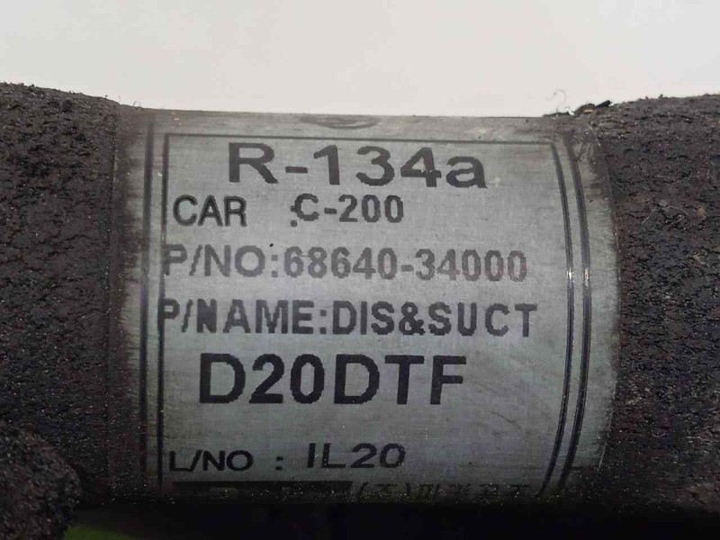 Recambio de tubos aire acondicionado para ssangyong korando 2.0 td cat referencia OEM IAM 6864034000  